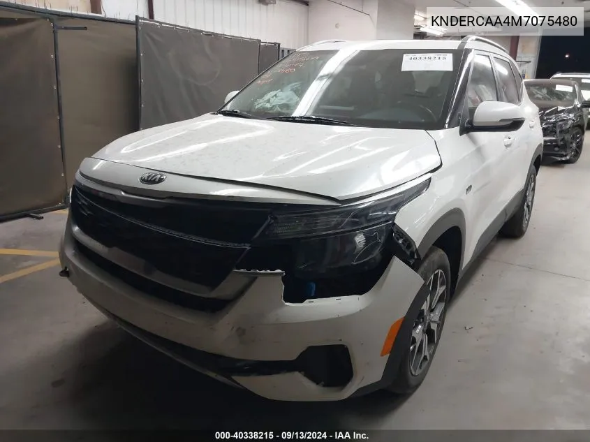 2021 Kia Seltos Ex VIN: KNDERCAA4M7075480 Lot: 40338215