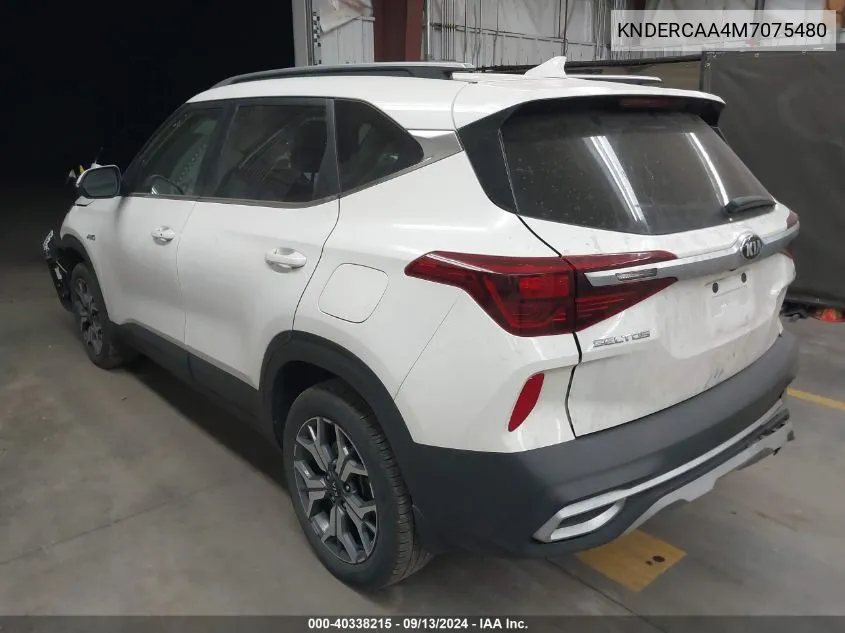 2021 Kia Seltos Ex VIN: KNDERCAA4M7075480 Lot: 40338215