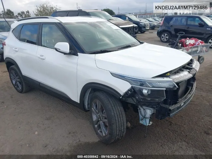 2021 Kia Seltos S VIN: KNDEU2AA1M7129486 Lot: 40358842