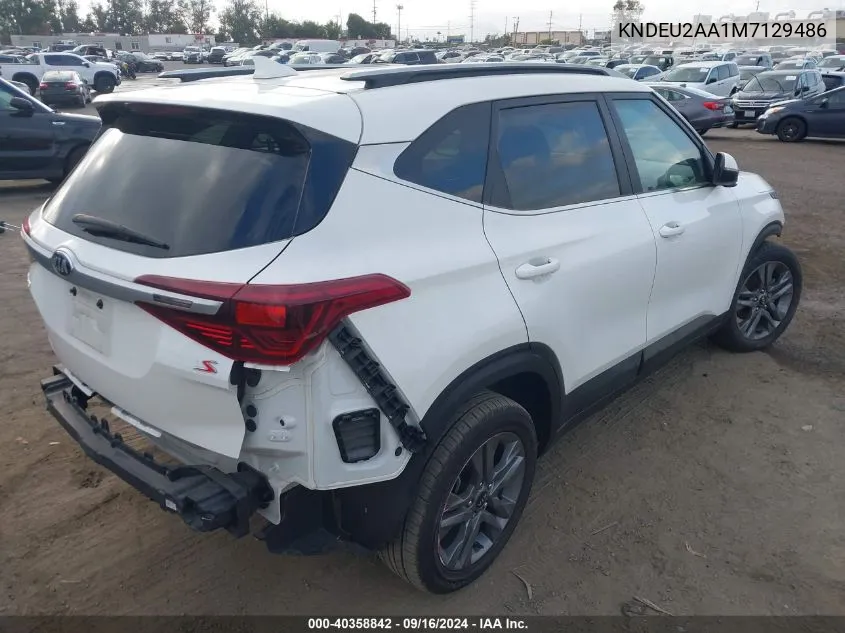 2021 Kia Seltos S VIN: KNDEU2AA1M7129486 Lot: 40358842