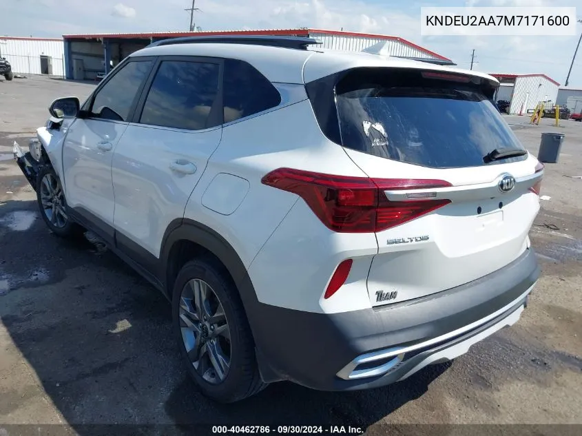 2021 Kia Seltos S VIN: KNDEU2AA7M7171600 Lot: 40462786