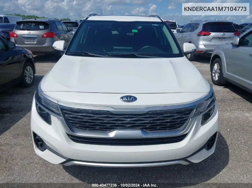 2021 Kia Seltos Ex VIN: KNDERCAA1M7104773 Lot: 40477236