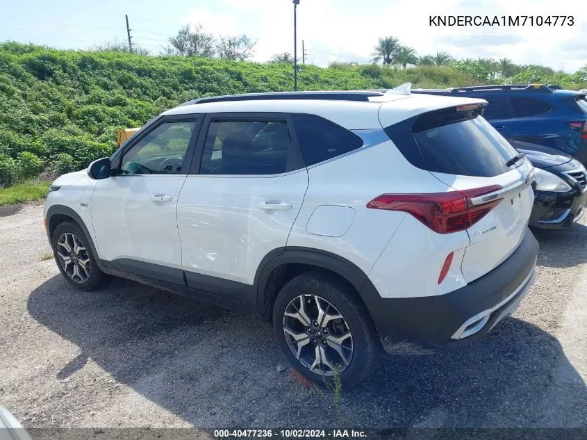 2021 Kia Seltos Ex VIN: KNDERCAA1M7104773 Lot: 40477236