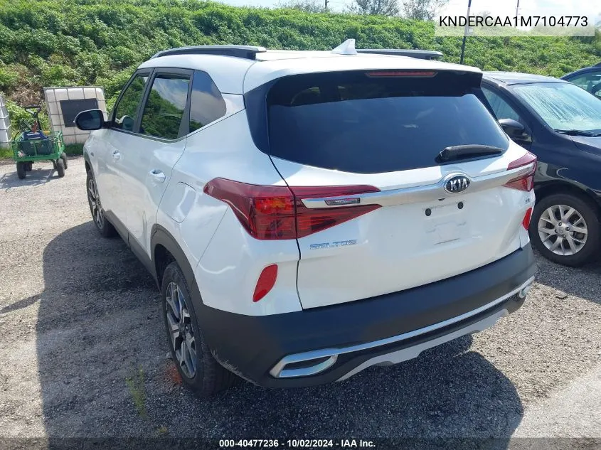 2021 Kia Seltos Ex VIN: KNDERCAA1M7104773 Lot: 40477236