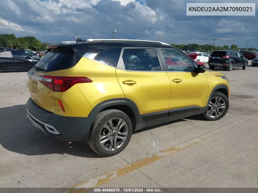 2021 Kia Seltos S VIN: KNDEU2AA2M7090021 Lot: 40486078