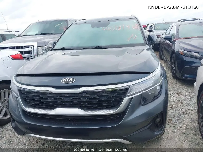 2021 Kia Seltos Ex VIN: KNDERCAA6M7213150 Lot: 40518146