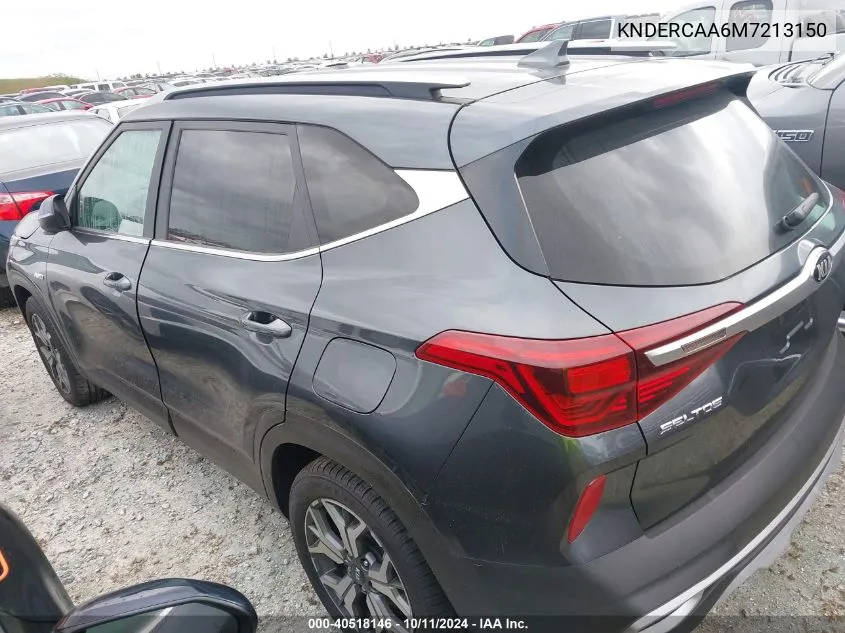 2021 Kia Seltos Ex VIN: KNDERCAA6M7213150 Lot: 40518146