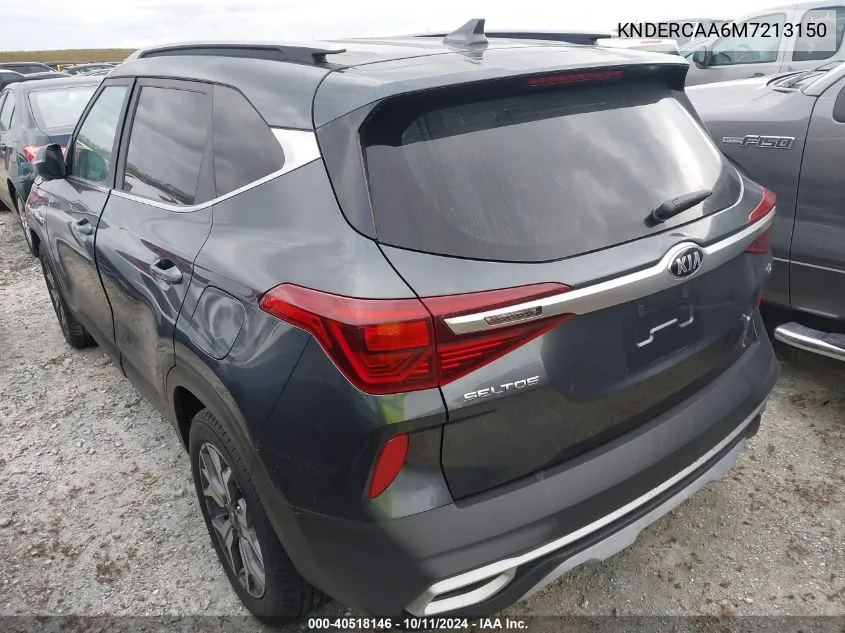 2021 Kia Seltos Ex VIN: KNDERCAA6M7213150 Lot: 40518146