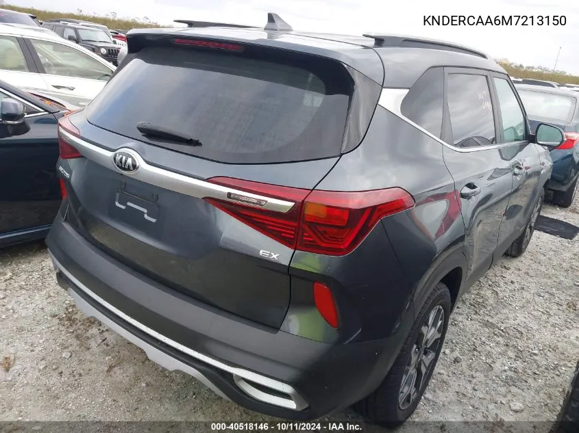 2021 Kia Seltos Ex VIN: KNDERCAA6M7213150 Lot: 40518146