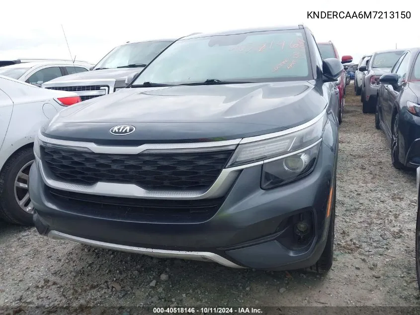 2021 Kia Seltos Ex VIN: KNDERCAA6M7213150 Lot: 40518146