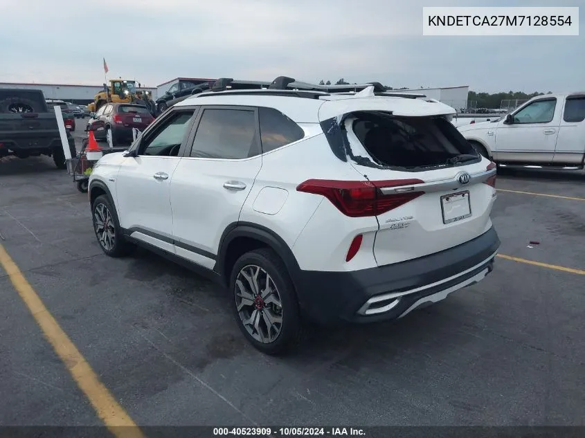 2021 Kia Seltos Sx VIN: KNDETCA27M7128554 Lot: 40523909