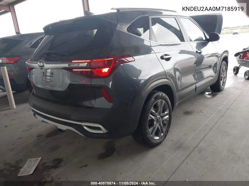 2021 Kia Seltos S VIN: KNDEU2AA0M7185919 Lot: 40570874