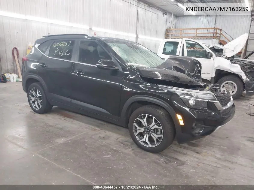 2021 Kia Seltos Ex VIN: KNDERCAA7M7163259 Lot: 40644457