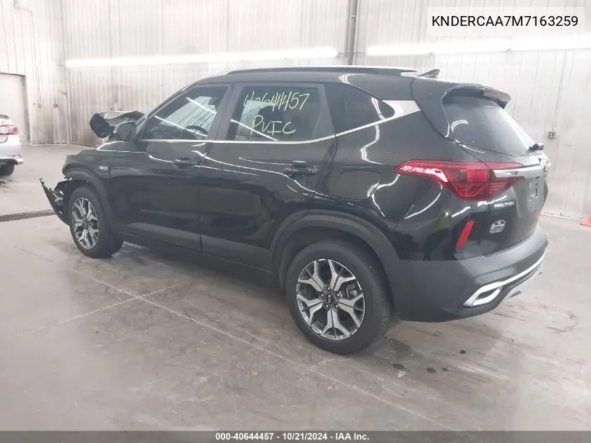 2021 Kia Seltos Ex VIN: KNDERCAA7M7163259 Lot: 40644457