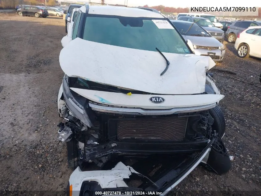 2021 Kia Seltos S VIN: KNDEUCAA5M7099110 Lot: 40727478