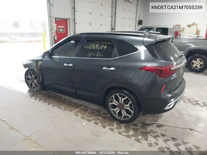 2021 Kia Seltos Sx Turbo VIN: KNDETCA21M7055259 Lot: 40739604