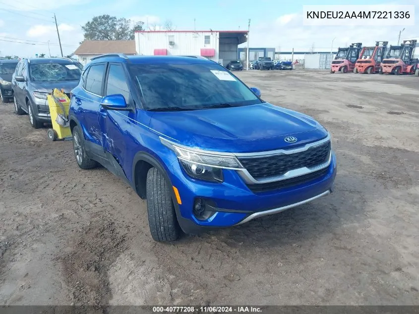 2021 Kia Seltos S VIN: KNDEU2AA4M7221336 Lot: 40777208