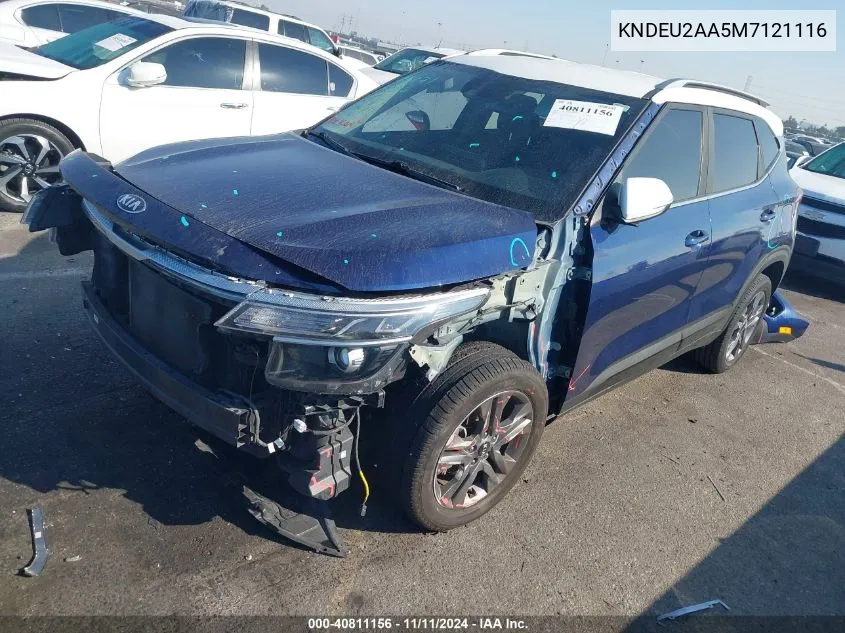 2021 Kia Seltos S VIN: KNDEU2AA5M7121116 Lot: 40811156