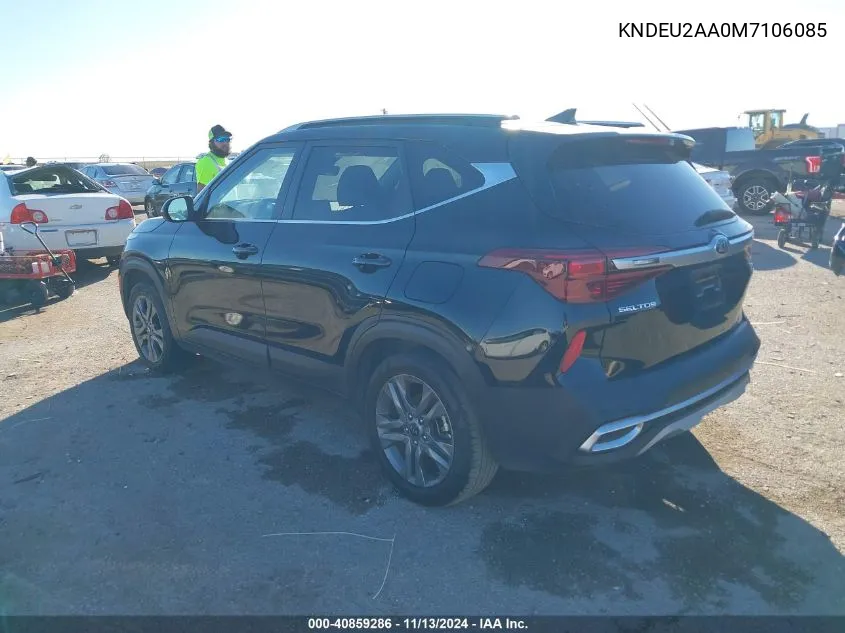 2021 Kia Seltos S VIN: KNDEU2AA0M7106085 Lot: 40859286