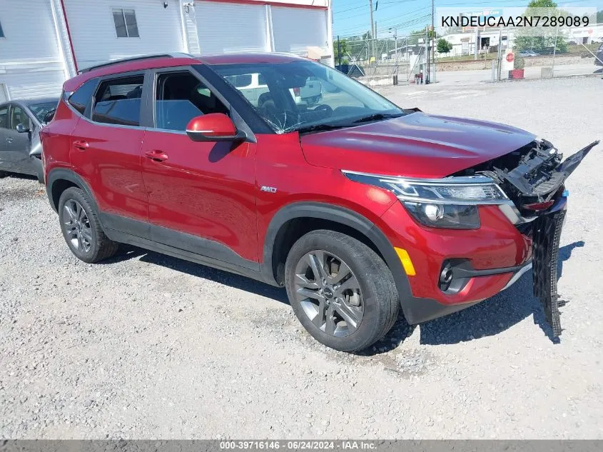 2022 Kia Seltos S VIN: KNDEUCAA2N7289089 Lot: 39716146