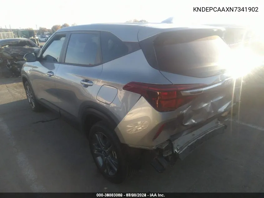 2022 Kia Seltos Lx VIN: KNDEPCAAXN7341902 Lot: 39803080