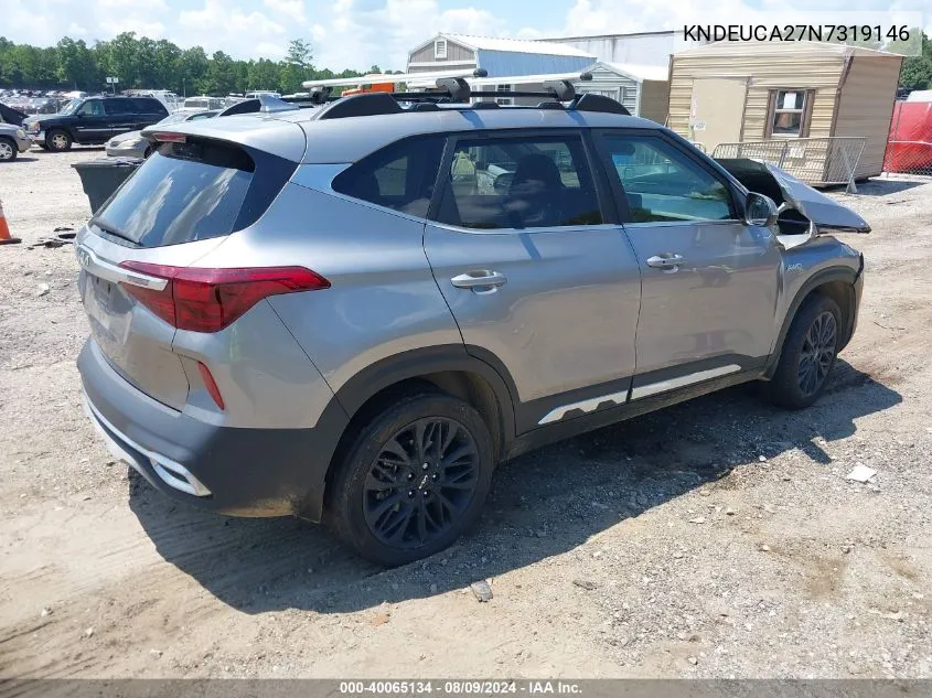 2022 Kia Seltos Nightfall Edition VIN: KNDEUCA27N7319146 Lot: 40065134