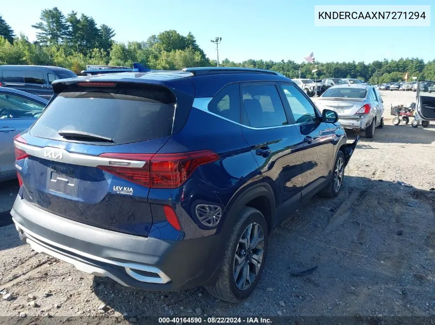 2022 Kia Seltos Ex VIN: KNDERCAAXN7271294 Lot: 40164590