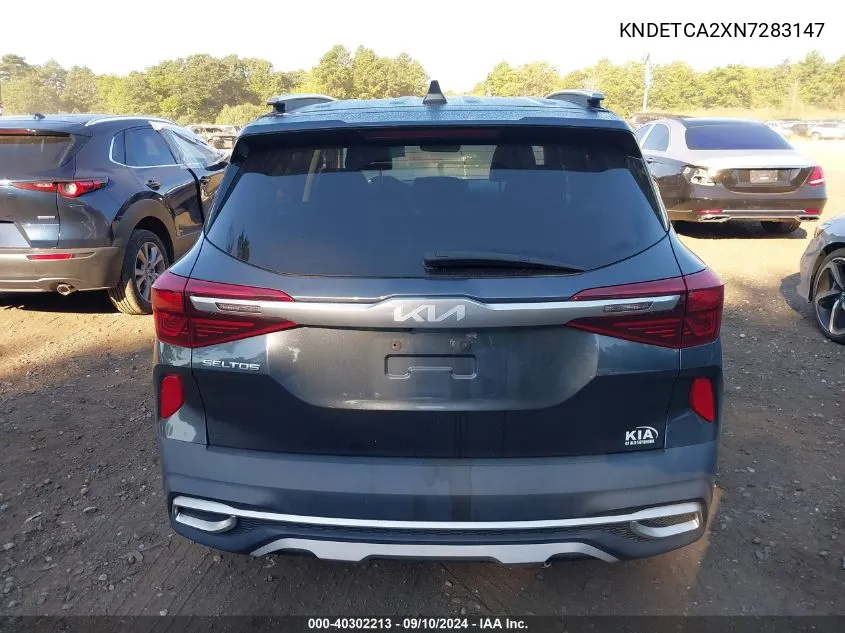 2022 Kia Seltos Sx VIN: KNDETCA2XN7283147 Lot: 40302213