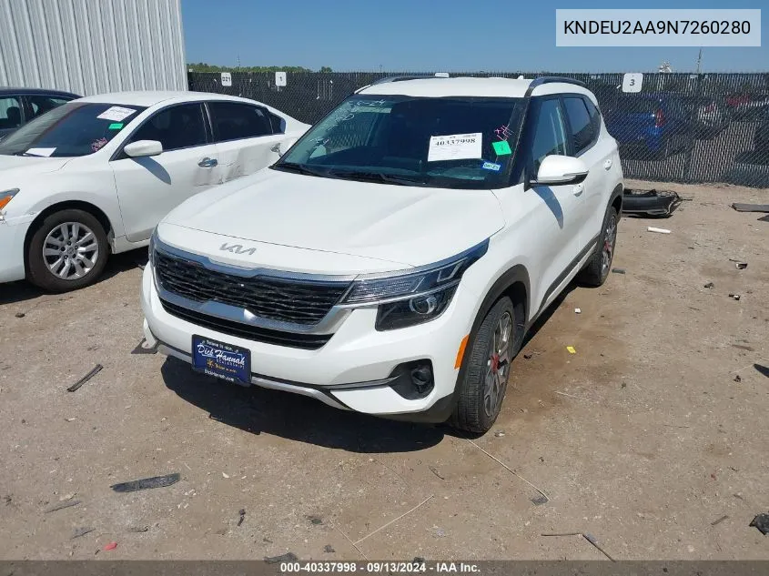 2022 Kia Seltos S VIN: KNDEU2AA9N7260280 Lot: 40337998