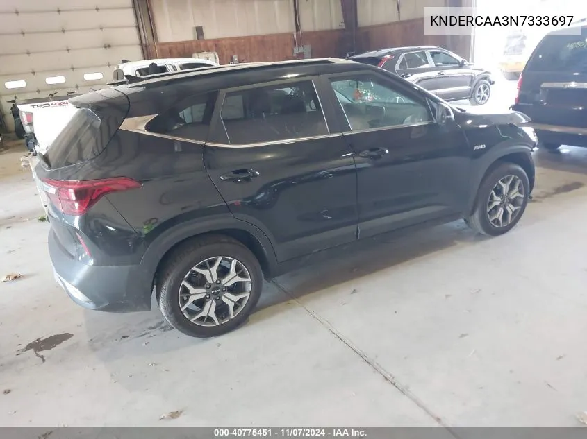 2022 Kia Seltos Ex VIN: KNDERCAA3N7333697 Lot: 40775451