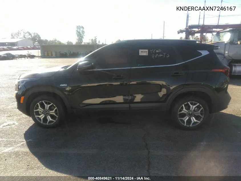 2022 Kia Seltos Ex VIN: KNDERCAAXN7246167 Lot: 40849621