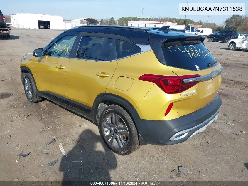 2022 Kia Seltos S VIN: KNDEUCAA7N7311538 Lot: 40871306