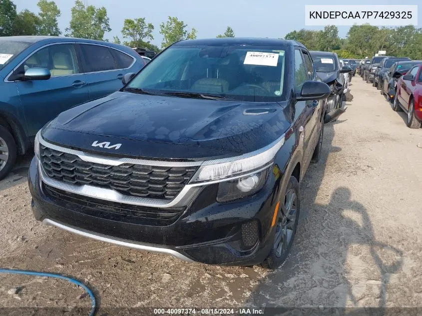 2023 Kia Seltos Lx VIN: KNDEPCAA7P7429325 Lot: 40097374