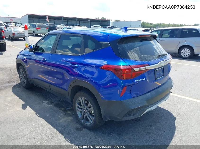 2023 Kia Seltos Lx VIN: KNDEPCAA0P7364253 Lot: 40198776