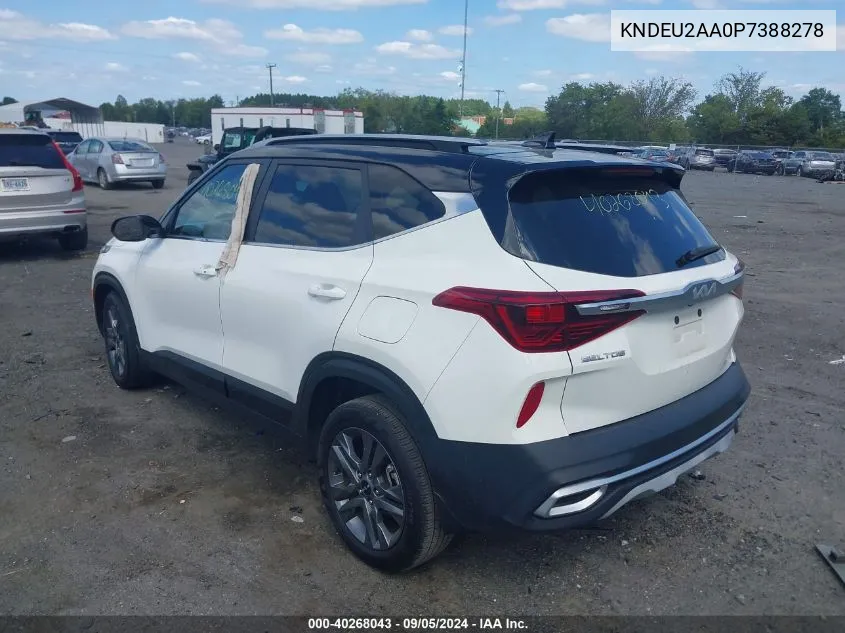 2023 Kia Seltos S VIN: KNDEU2AA0P7388278 Lot: 40268043