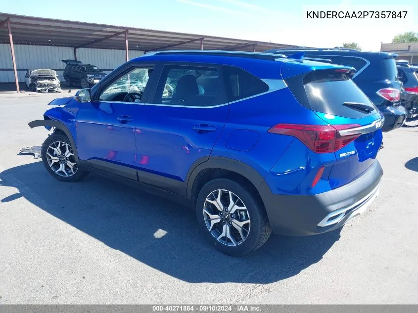 2023 Kia Seltos Ex VIN: KNDERCAA2P7357847 Lot: 40271884