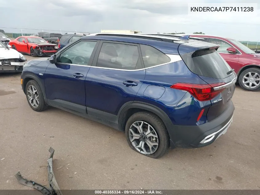 2023 Kia Seltos Ex VIN: KNDERCAA7P7411238 Lot: 40355334