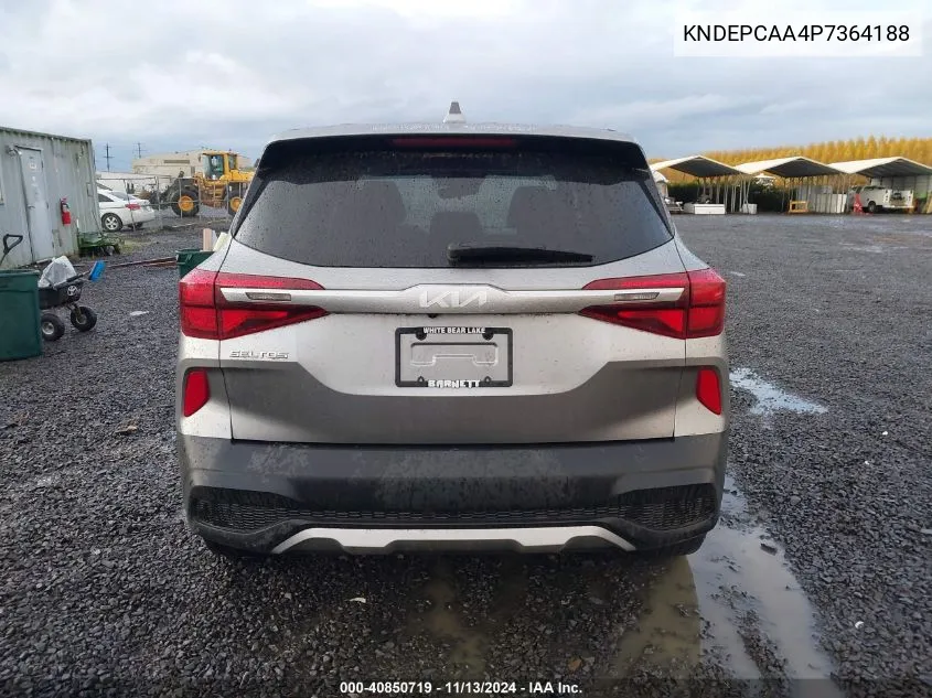 2023 Kia Seltos Lx VIN: KNDEPCAA4P7364188 Lot: 40850719