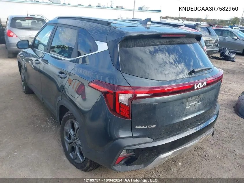 2024 Kia Seltos VIN: KNDEUCAA3R7582960 Lot: 12109757