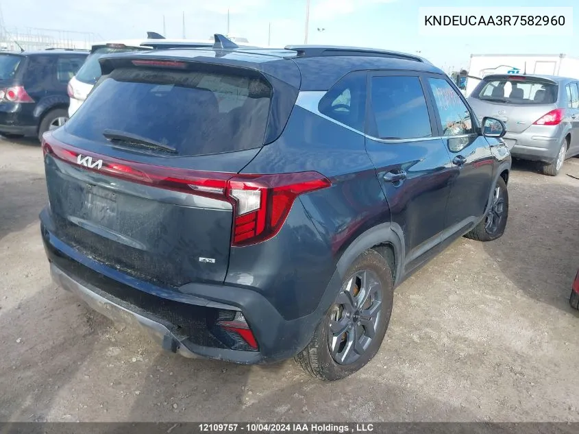 2024 Kia Seltos VIN: KNDEUCAA3R7582960 Lot: 12109757