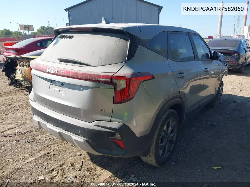 2024 Kia Seltos Lx VIN: KNDEPCAA1R7582060 Lot: 40077001