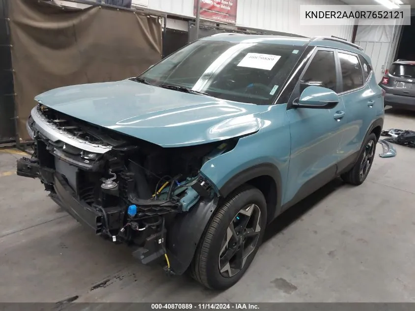 2024 Kia Seltos Ex VIN: KNDER2AA0R7652121 Lot: 40870889