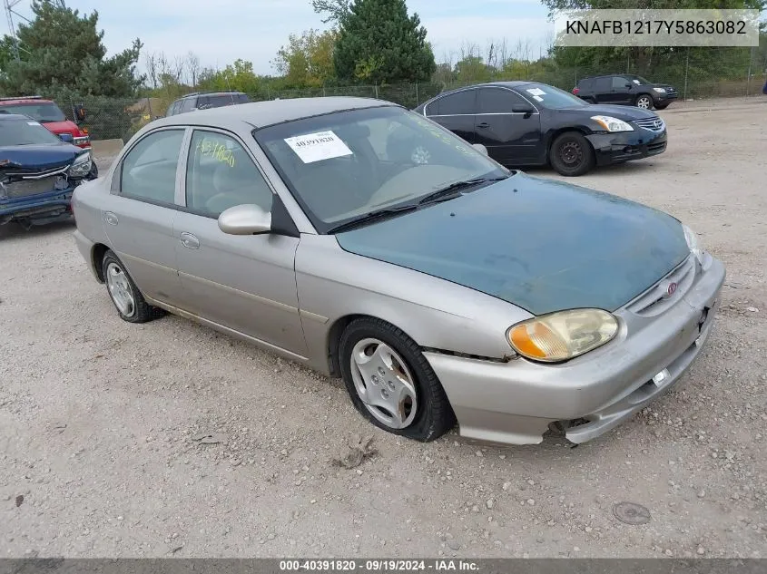 2000 Kia Sephia VIN: KNAFB1217Y5863082 Lot: 40391820