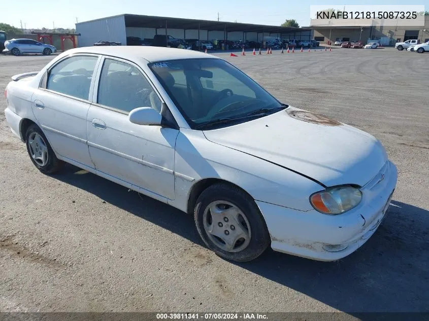 2001 Kia Sephia Ls VIN: KNAFB121815087325 Lot: 39811341