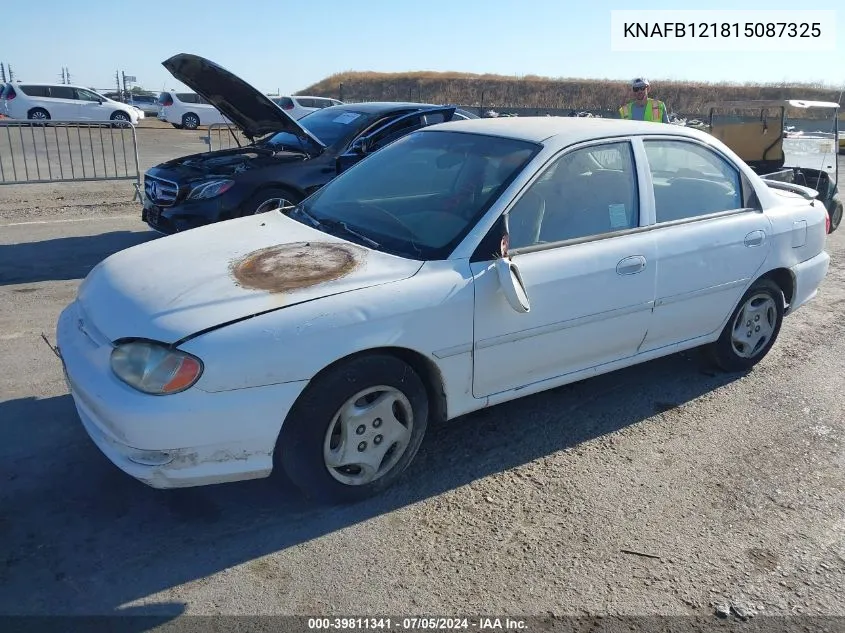 2001 Kia Sephia Ls VIN: KNAFB121815087325 Lot: 39811341