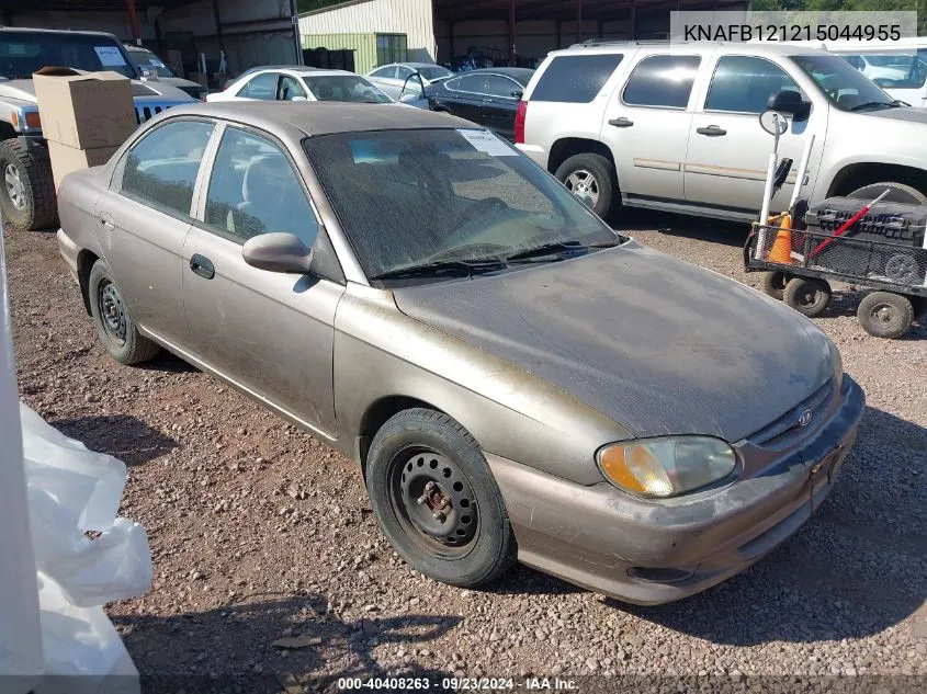 2001 Kia Sephia Ls VIN: KNAFB121215044955 Lot: 40408263