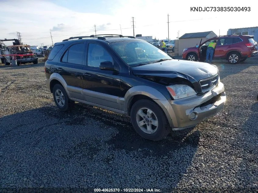 2003 Kia Sorento Ex/Lx VIN: KNDJC733835030493 Lot: 40625370