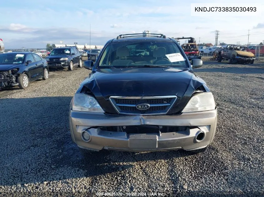 2003 Kia Sorento Ex/Lx VIN: KNDJC733835030493 Lot: 40625370