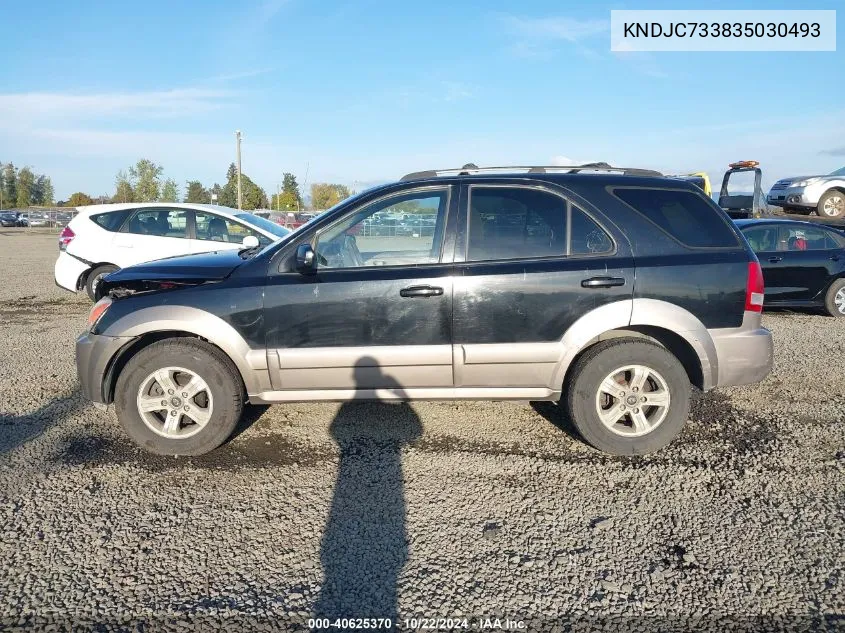 2003 Kia Sorento Ex/Lx VIN: KNDJC733835030493 Lot: 40625370