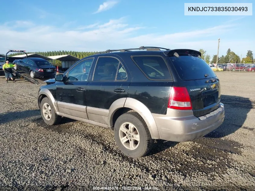 2003 Kia Sorento Ex/Lx VIN: KNDJC733835030493 Lot: 40625370